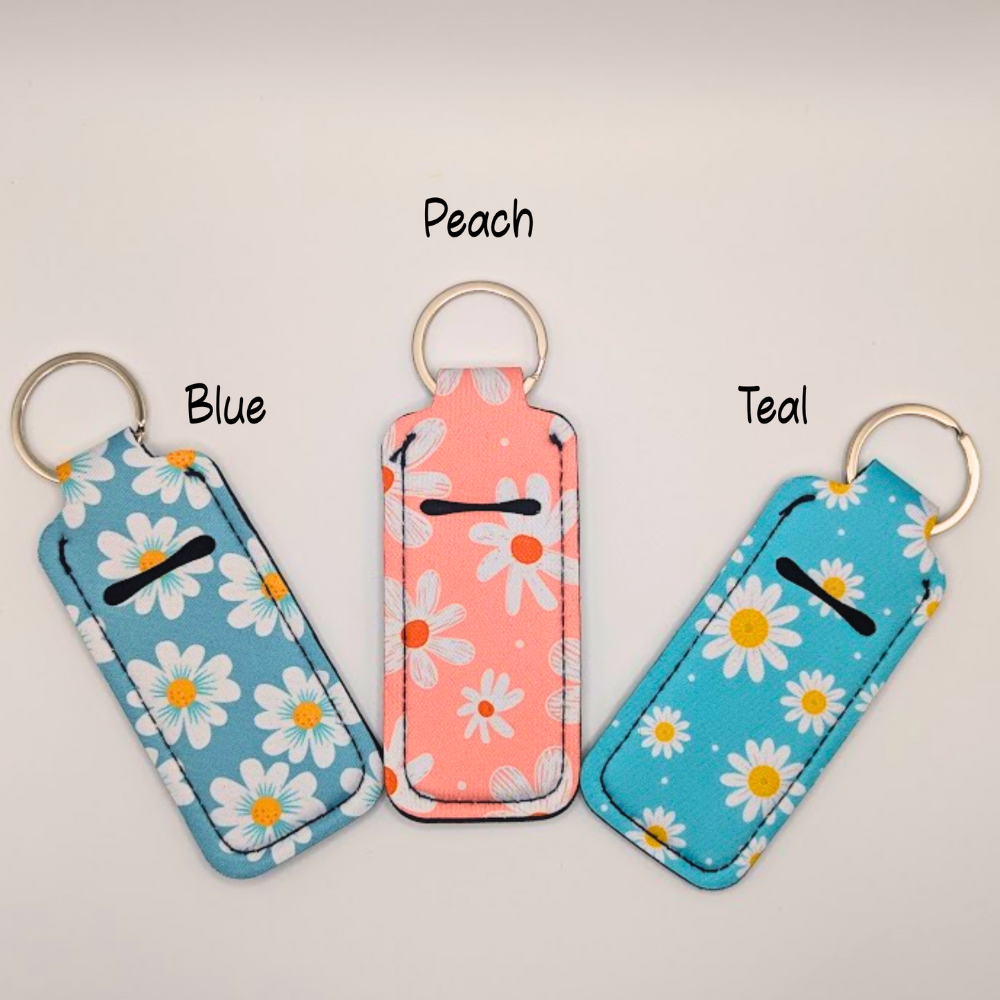 Floral Lipbalm Holder Keychain