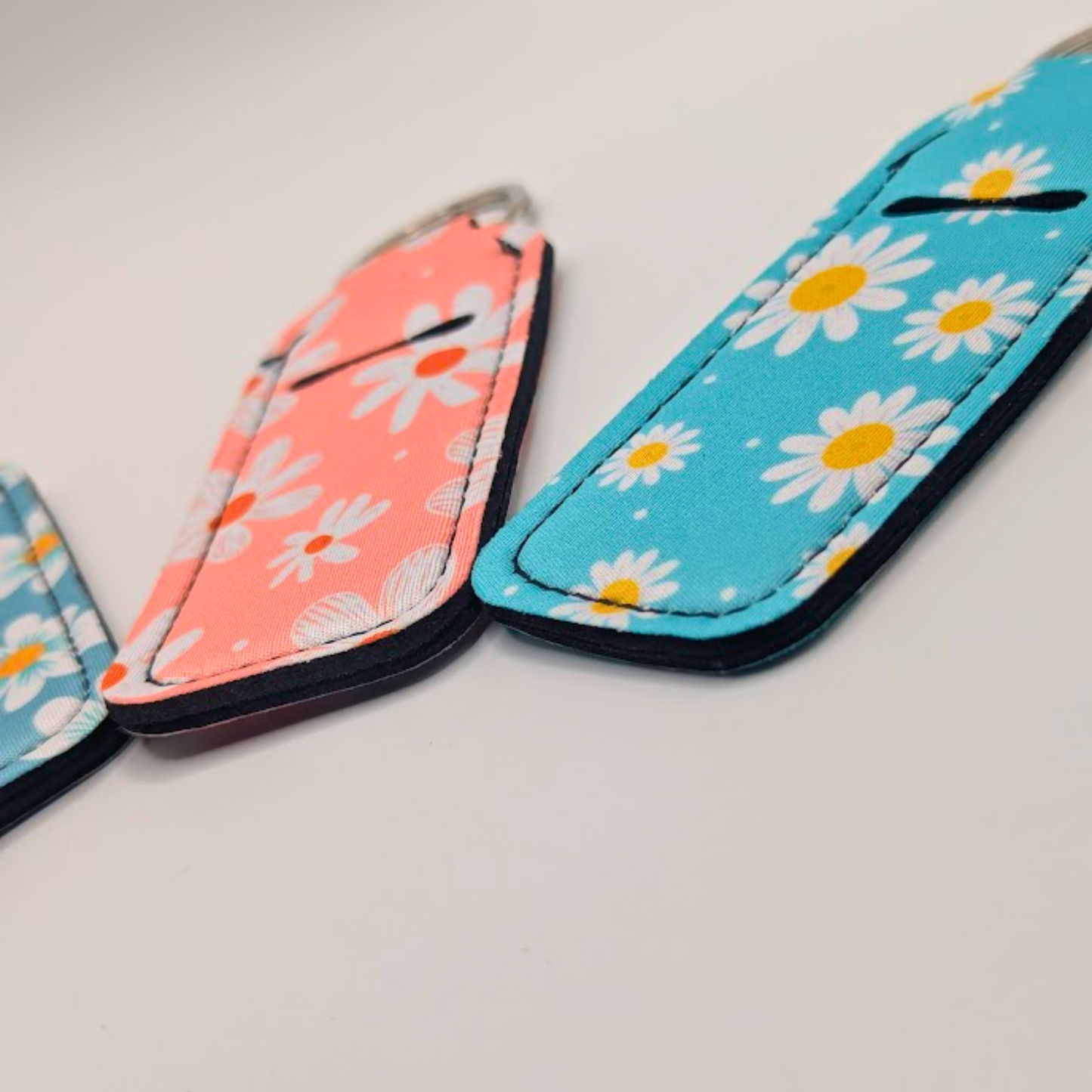 Floral Lipbalm Holder Keychain