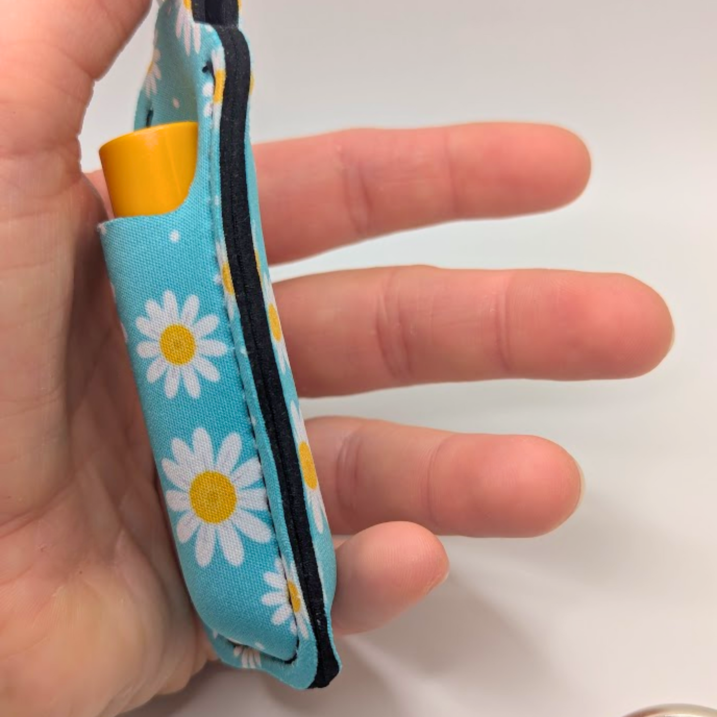 Floral Lipbalm Holder Keychain