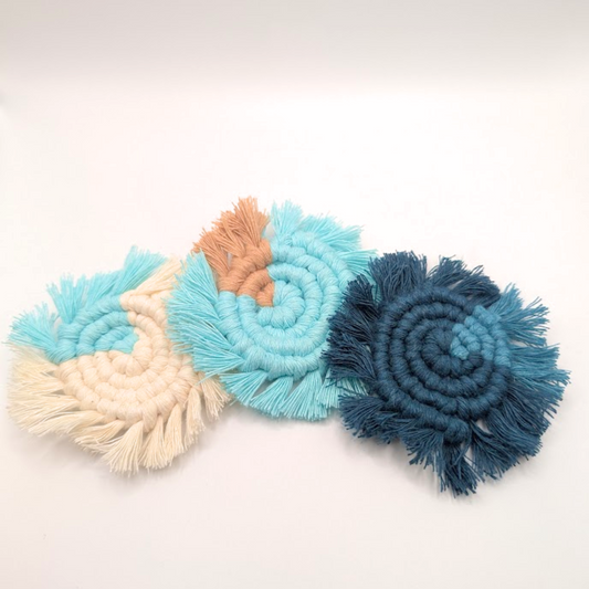 Macrame Car Coasters