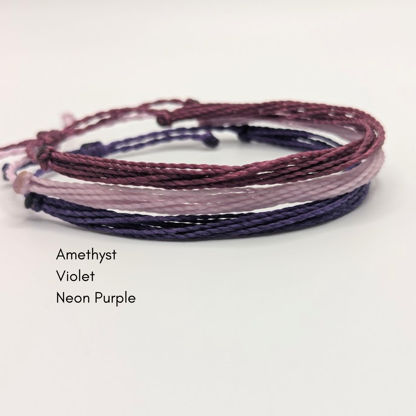 Solid Color String Bracelets