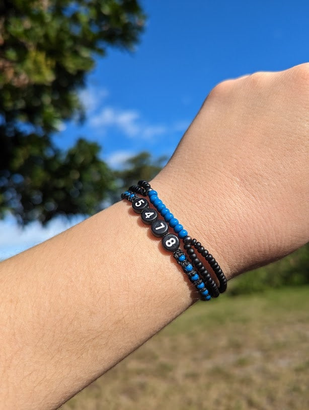 Thin Blue Line Unisex Bracelet