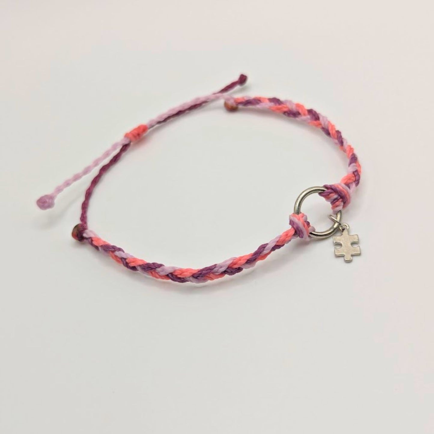 Braided Autism Macrame Bracelet | Feminine Colors