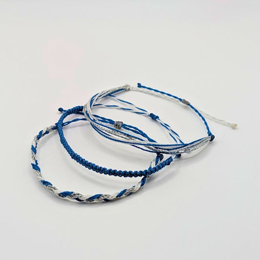 Dallas Cowboys Football Cord Macrame String Bracelet Set