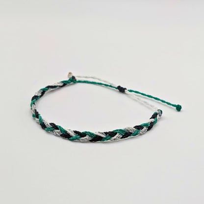 Philadelphia Eagles Football Cord Macrame String Bracelet Set