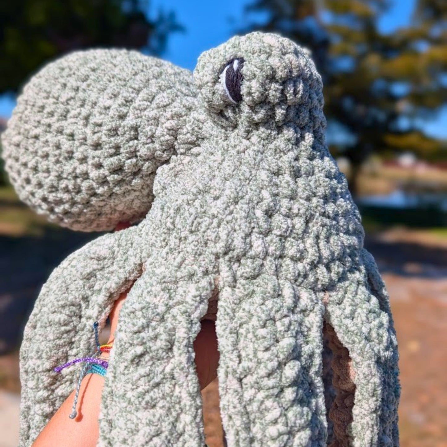Large Anchor | Octopus Plushie Green