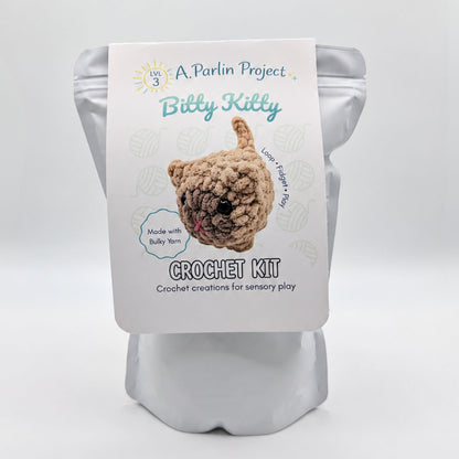 Bitty Kitty Brown | Crochet Kit - Level 3