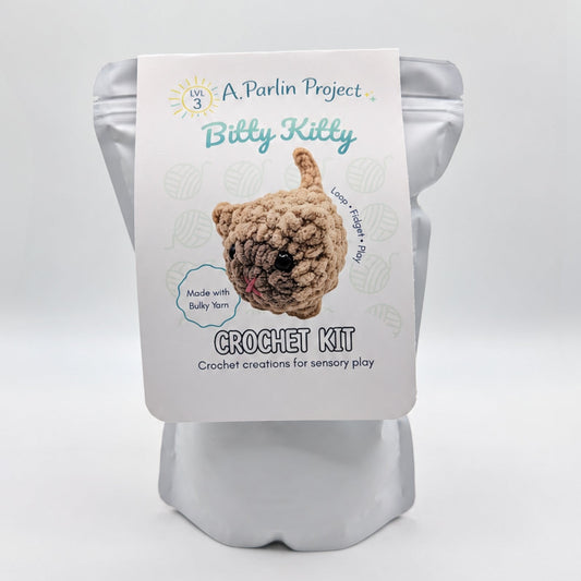 Bitty Kitty Brown | Crochet Kit - Level 3
