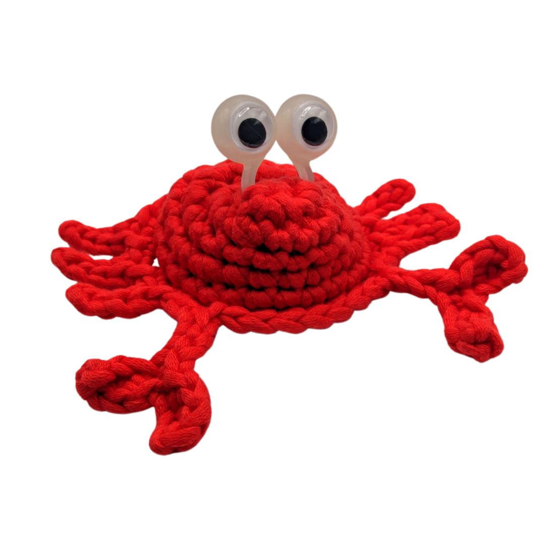 Crabby Chuckles (Red) | Crochet Kit - Level 2