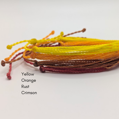 Solid Color String Bracelets
