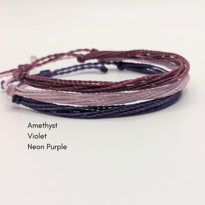 Solid Color String Bracelets