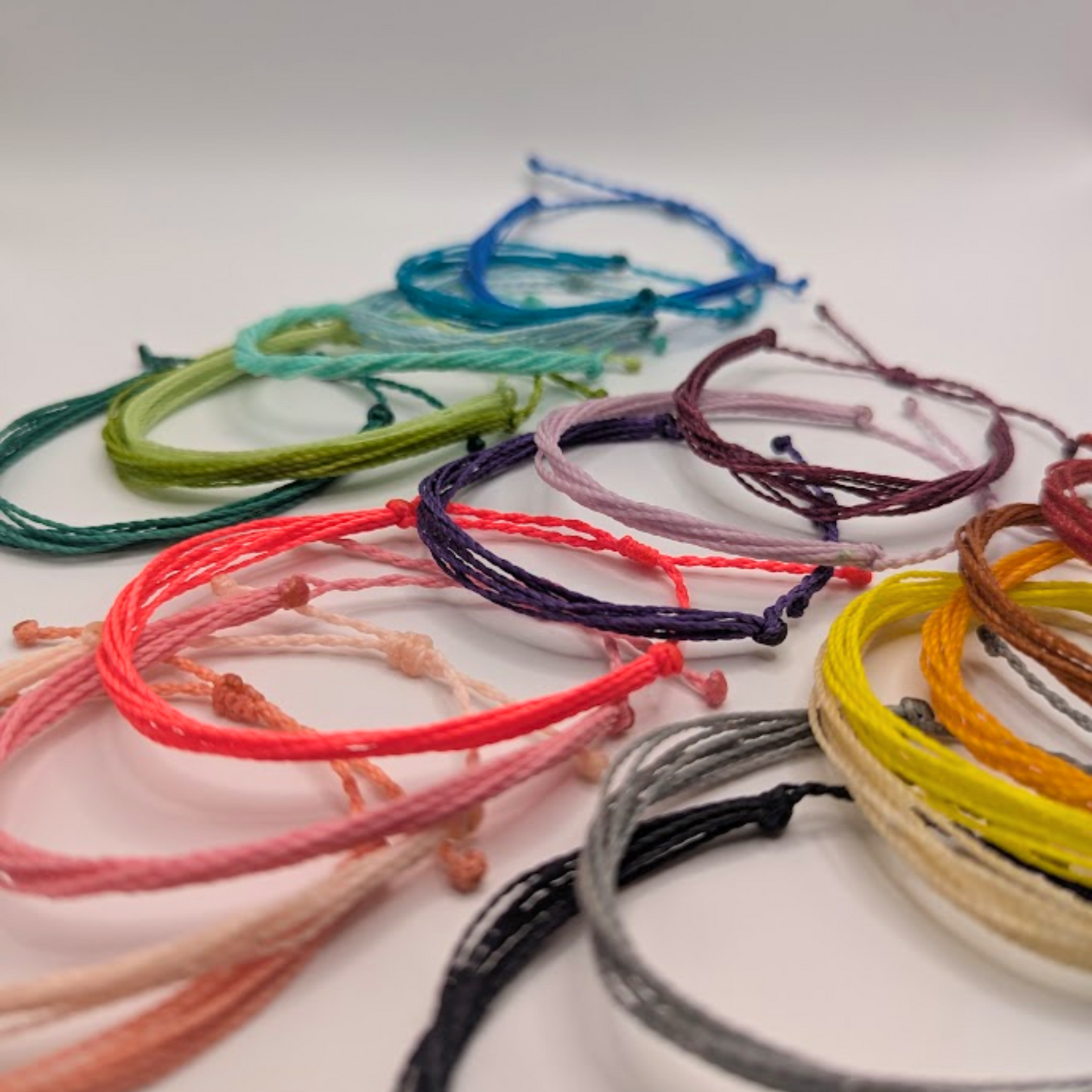 Solid Color String Bracelets