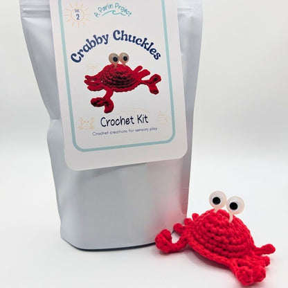 Crabby Chuckles (Red) | Crochet Kit - Level 2