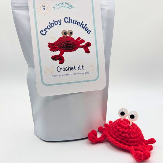 Crabby Chuckles (Red) | Crochet Kit - Level 2