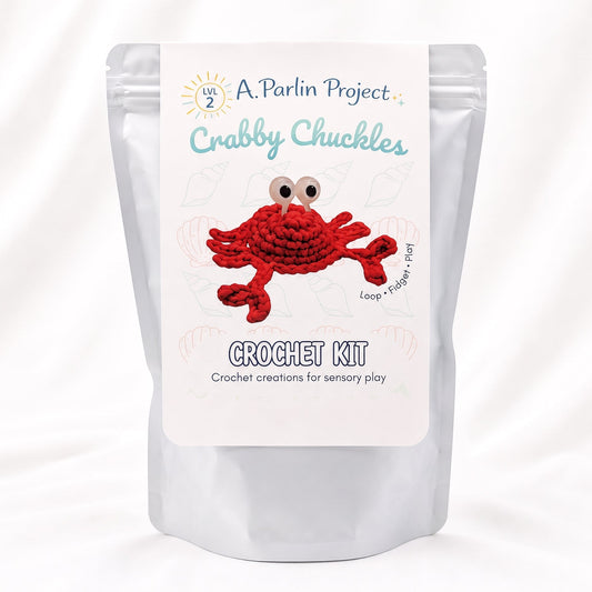 Crabby Chuckles (Red) | Crochet Kit - Level 2