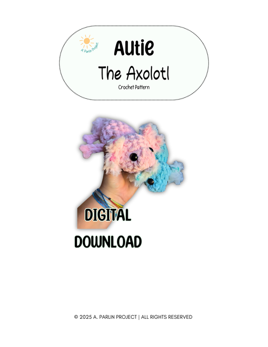 Autie the Axolotl | Crochet Pattern