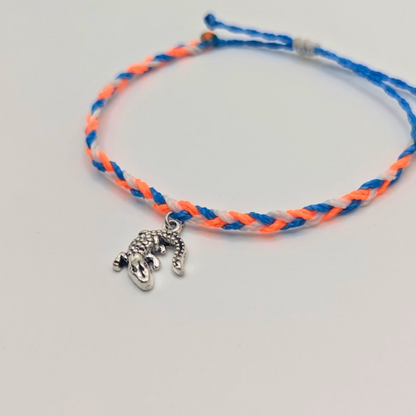 FL Gators College Braided Bracelet