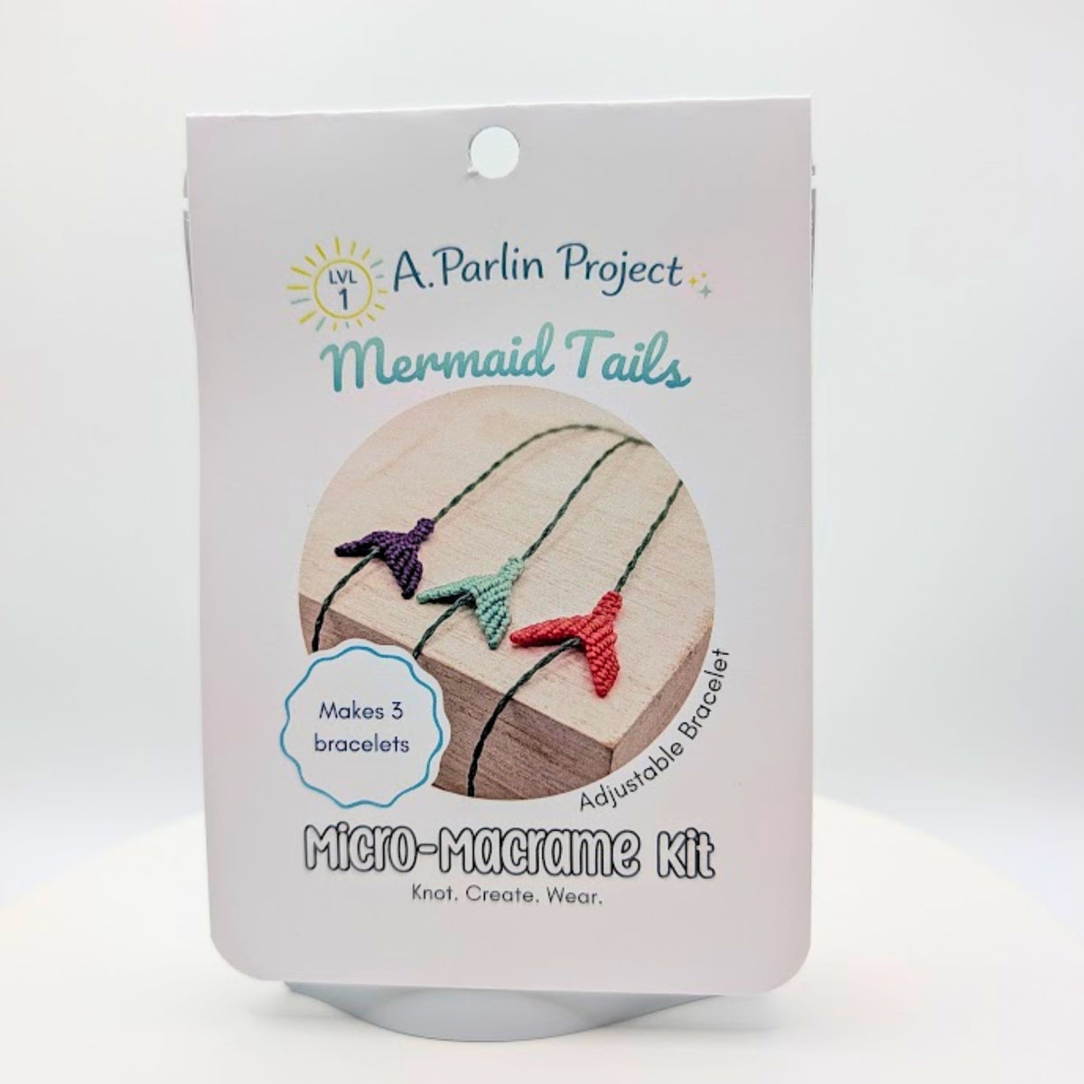 Mermaid Tails | Micro-Macrame Kit - Level 1