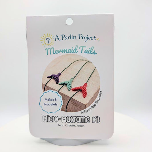 Mermaid Tails | Micro-Macrame Kit - Level 1
