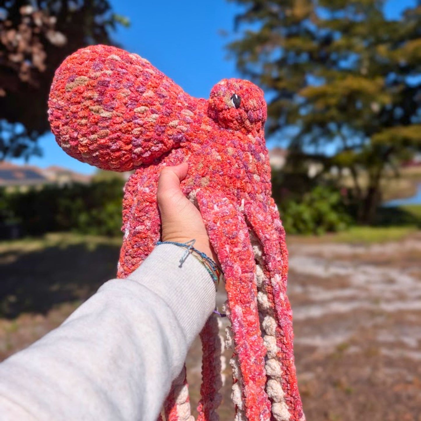 Large Anchor | Octopus Plushie Red