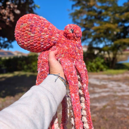 Large Anchor | Octopus Plushie Red