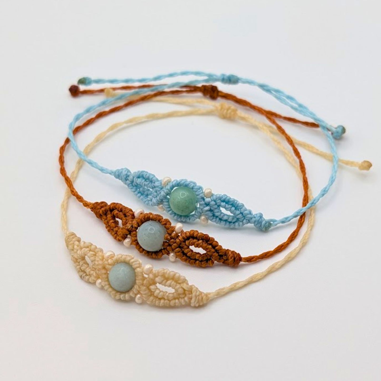 Boho Amazonite Macrame Bracelet