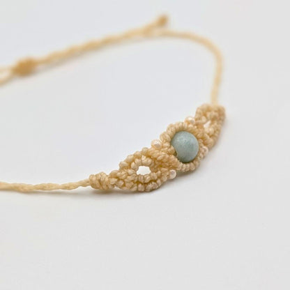 Boho Amazonite Macrame Bracelet