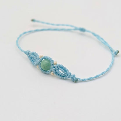 Boho Amazonite Macrame Bracelet