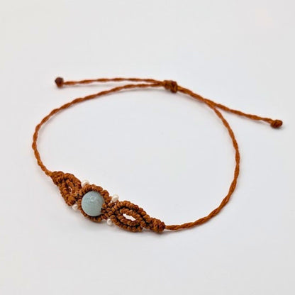 Boho Amazonite Macrame Bracelet