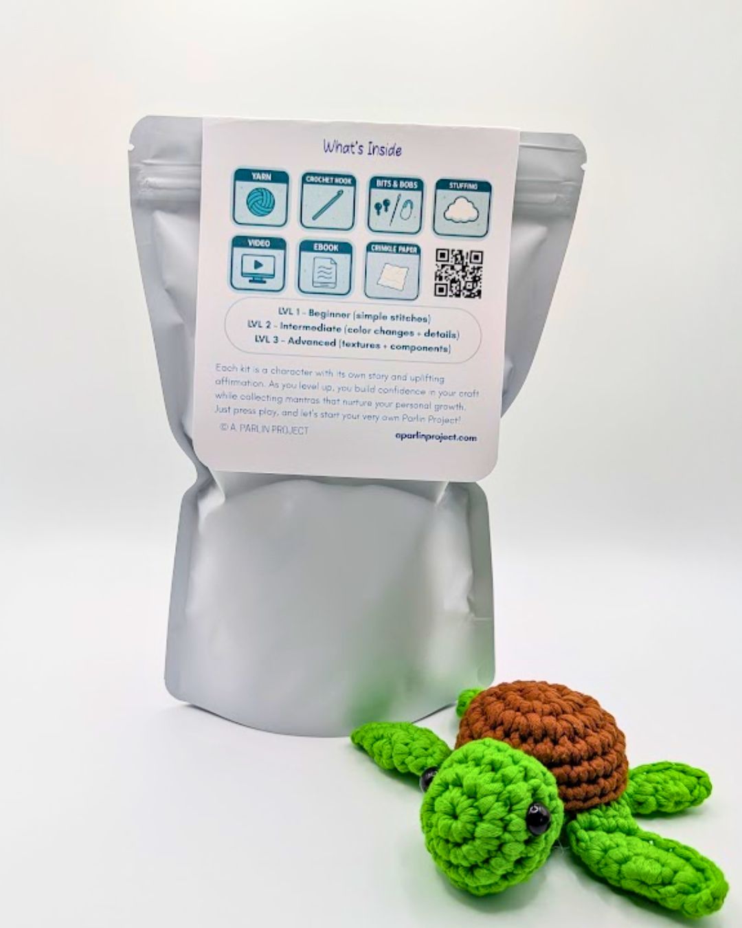 Tum-Tum Turtle | Crochet Kit - Level 2