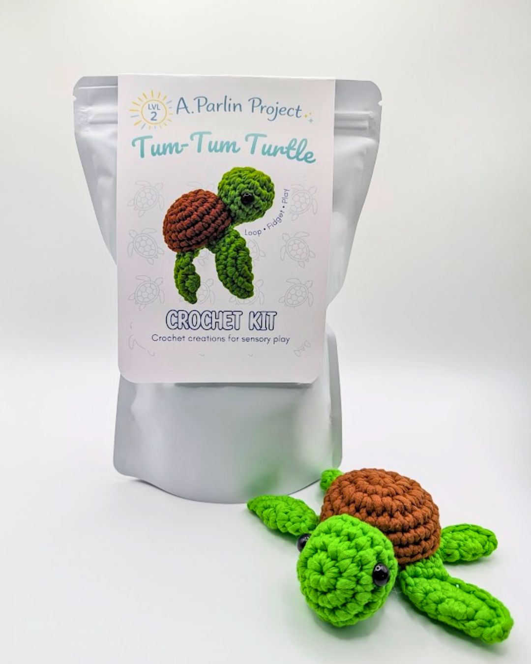 Tum-Tum Turtle | Crochet Kit - Level 2