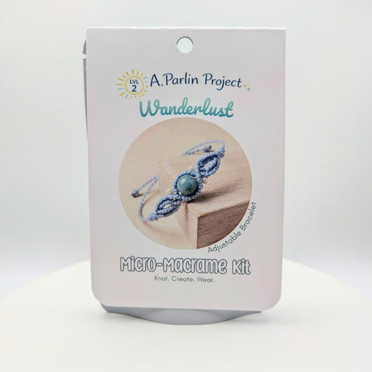 Wanderlust Light Blue | Micro-Macrame Kit - Level 2