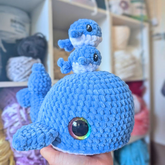 Whale Momma Blue | Interactive plushie