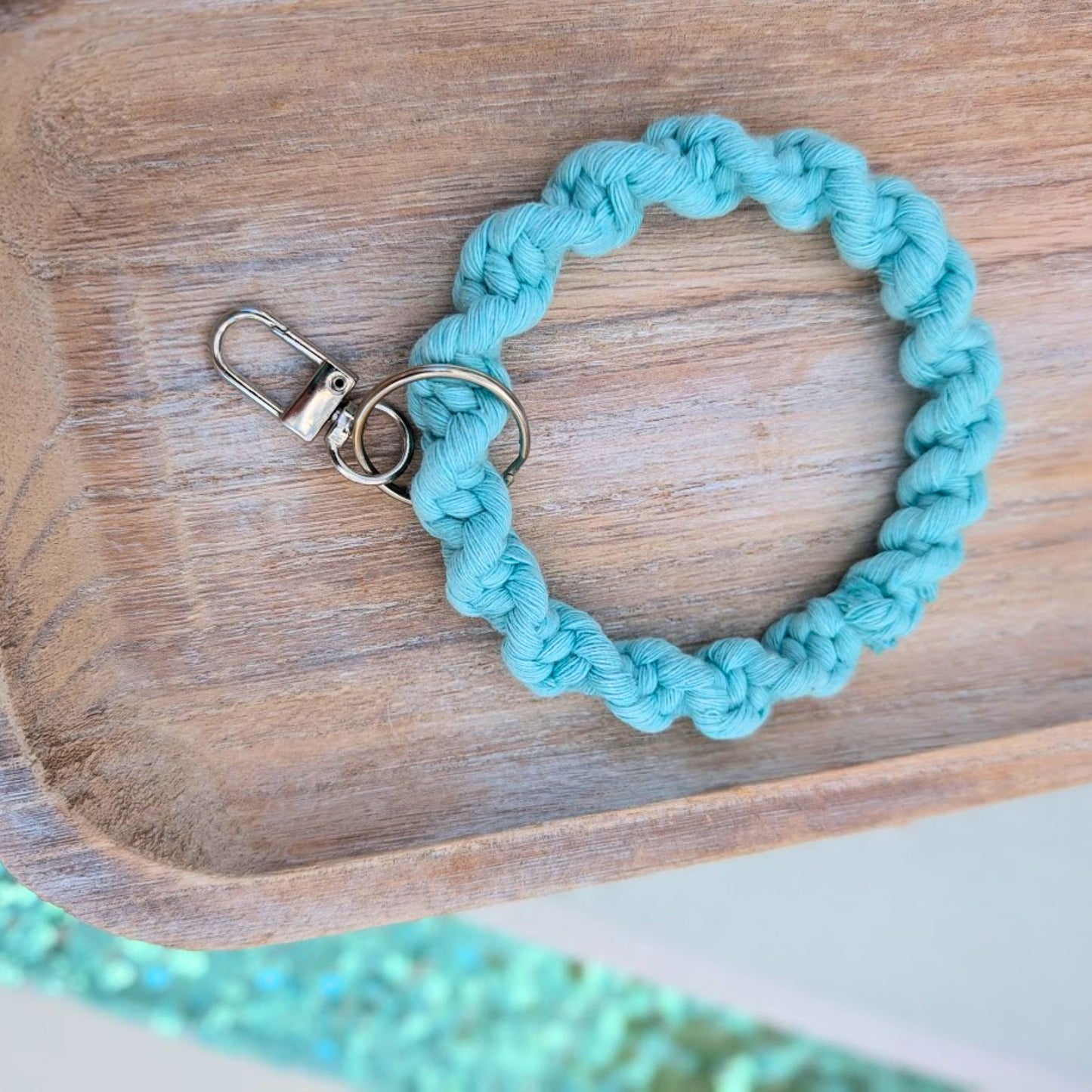 Boho Wristlet | Macrame Keyring